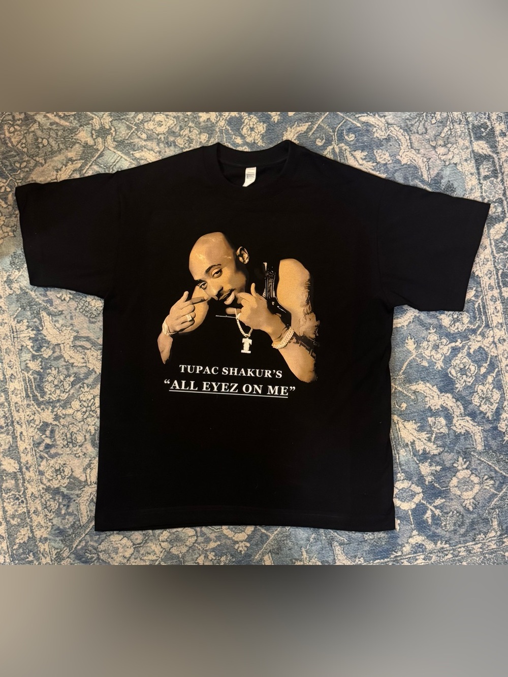 2Pac "All Eyez On Me" Oversized Graphic T-Shirt